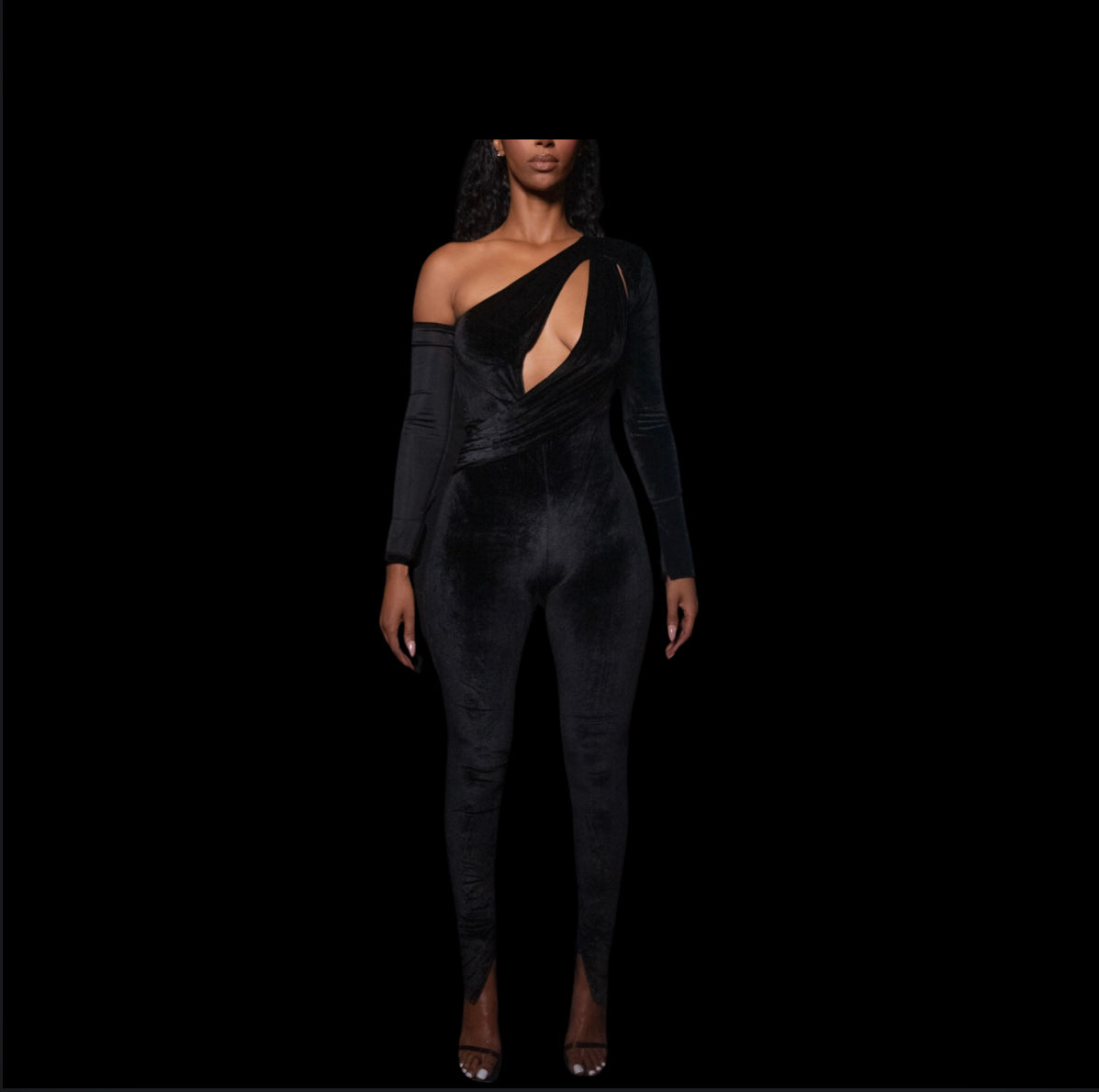 Miji cut out velvet Jumpsuit